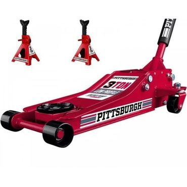 Select Pure Value 2025 3 Ton Low Profile Floor Jack and Jack Stands Set Steel Hydraulic Car Jack Lift Practical