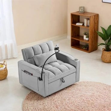 Limited Simple Goods Convertible Sleeper Chair Sofa Bed Adjustable Pull Out Sleeper Chair Fine
