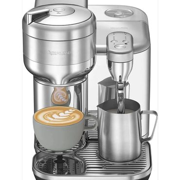 Limited Basic Line Nespresso Vertuo Creatista Coffee Maker Brushed Stainless Steel Fine