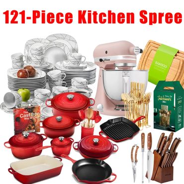 Advanced Everyday Co Limited-time Promotion 121-piece Kitchen Spree Meeting All The Needs Of The Kitchen Practical