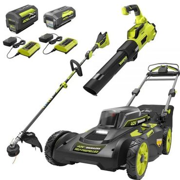 Essential Open Market 40V Brushless 20 in Walk Behind Self Propelled Mower Trimmer Blower Enhanced
