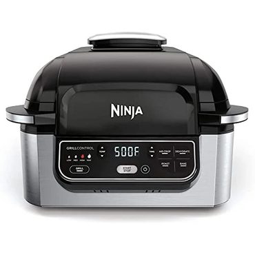 Limited Open Market Ninja AG301 Foodi 5 in 1 Indoor Electric Grill Air Fry Roast Bake Black/Silver Everyday