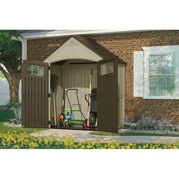 Brand New Open Market Sutton Outdoor 7 ft. 5 in. W x 4 ft. D Plastic Storage Shed Fine