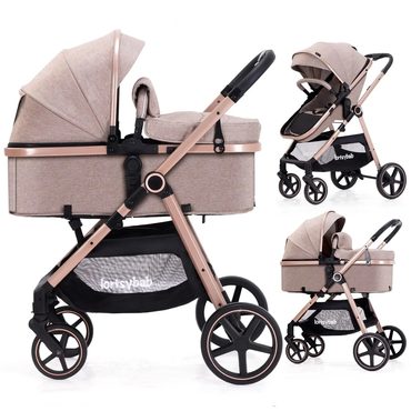 Classic Open Market Lortsybab 2-in-1 Baby Stroller Folding Infant Newborn Pram Stroller with Reversible Seat Original