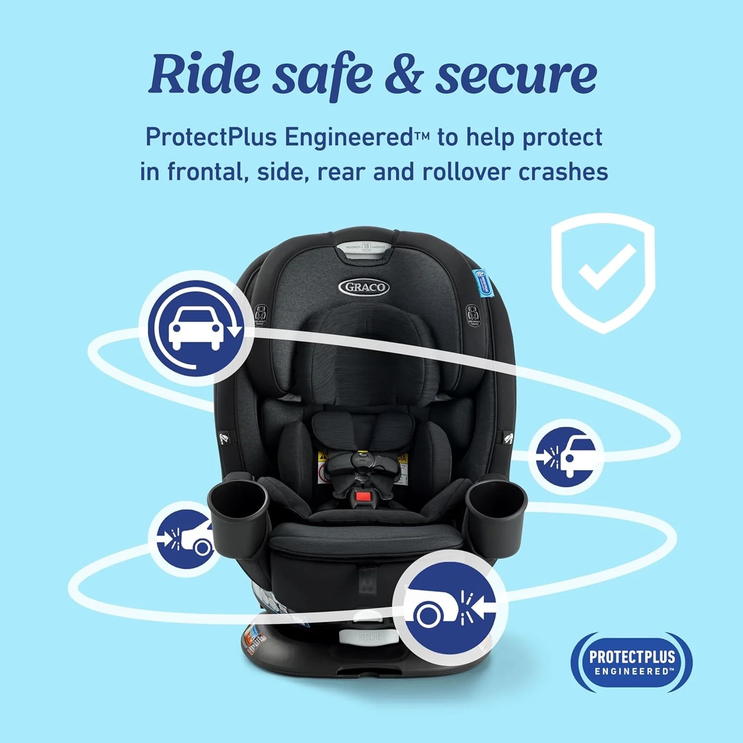 Limited Simple Goods Graco Turn2Me 3-in-1 Rotating Convertible Car Seat, Cambridge Fine