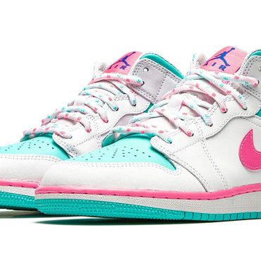 2026 Upgraded Standard Goods Air Jordan 1 Mid GS "Digital Pink" Fine