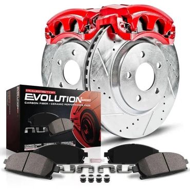 2026 Debut True Basics Power Stop (KC2554) Z23 Evolution Sport Brake Kit with Calipers, Front and Rear Distinctive