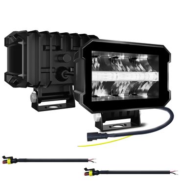 Essential Smart Pick 100W LED Car Worklight DRL Spotlight 10000LM 6000K Offroad SUV Fog Light 2pcs Functional