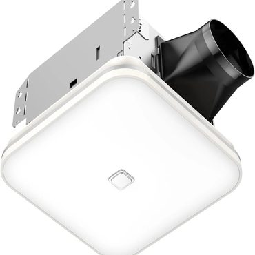 Essential Pure Value OREiN Bathroom Exhaust Fan with Light, 26W Bathroom Fan with LED Light Practical