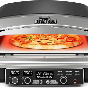 2026 Upgraded Everyday Co BIG HORN 14" Electric Pizza Oven, Countertop, Stainless Steel Practical