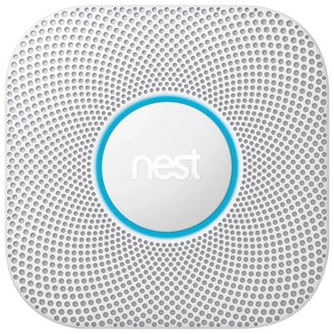 Essential True Basics Google Nest Protect 2nd Gen Wired Smoke & CO Alarm with Voice Alerts and Phone Notifications Fine