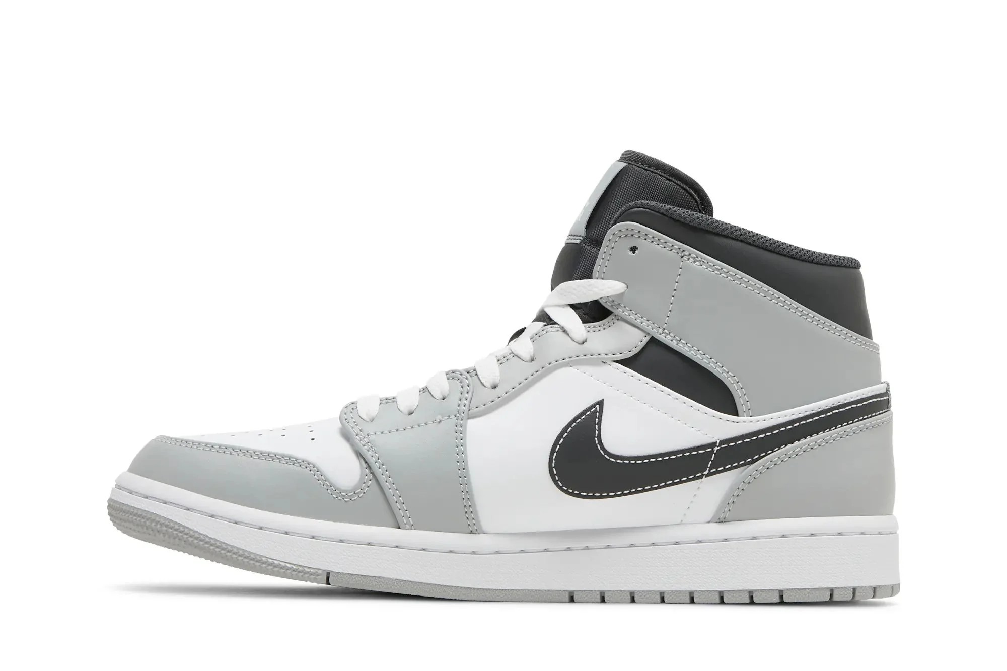 In Season Prime Select Jordan 1 Mid 'Light Smoke Grey' Practical