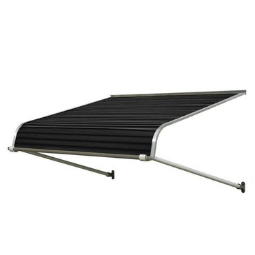 Annual Everyday Co 4 ft. 1100 Series Door Canopy Aluminum Awning (12 in. H x 42 in. D) in Black Budget