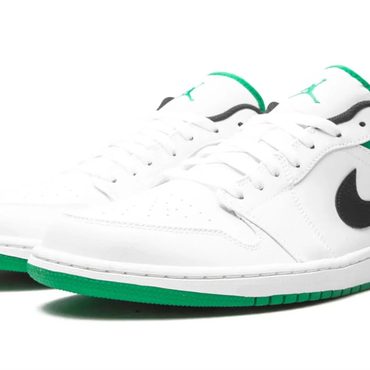Limited True Basics Air Jordan 1 Low "White / Lucky Green" Enhanced
