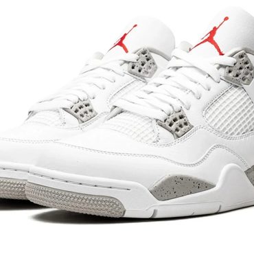 Popular Simple Goods Air Jordan 4 Retro "White Oreo" Universal