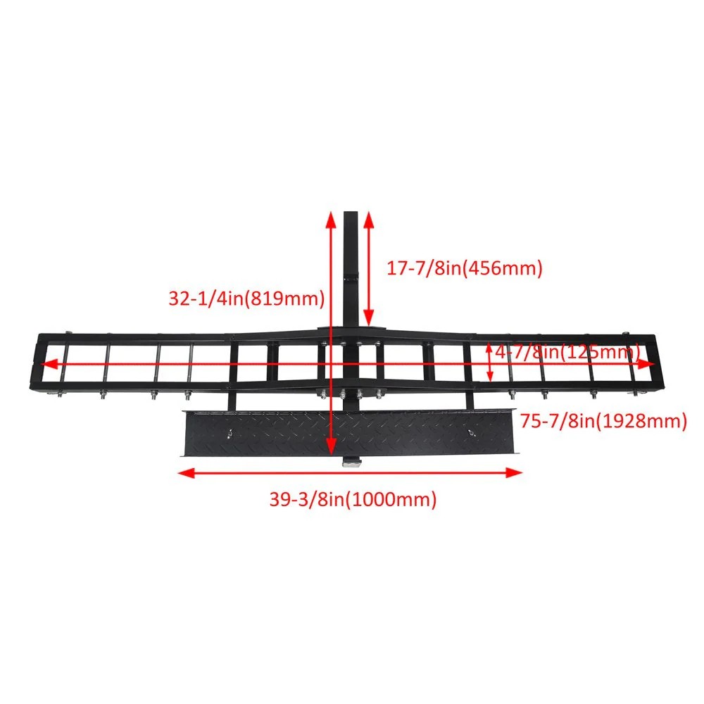 Select Pure Value KOJEM 500 Lbs Heavy Duty Motorcycle Dirt Bike Scooter Carrier Hitch Rack Fine