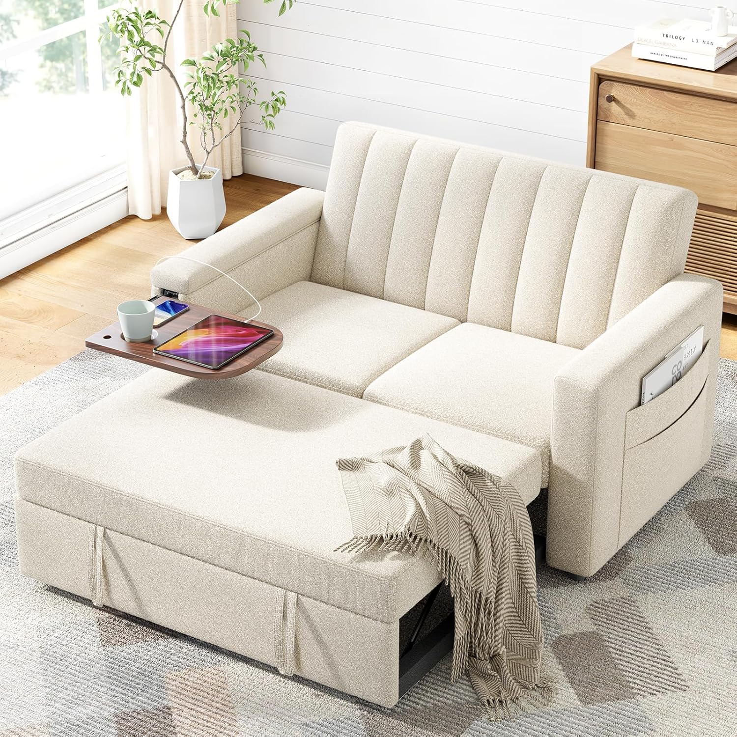 Annual Basic Line Sofa Bed 3-in-1 Convertible Sleeper Sofa Enhanced