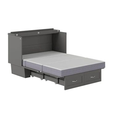 Brand New Open Market Monroe Full Murphy Bed Chest with 6 Memory Foam Mattress Fine