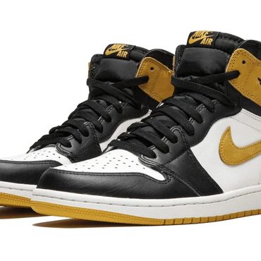 Limited Simple Goods Air Jordan 1 Retro High OG "Promo Box - YELLOW OCHRE" Improved