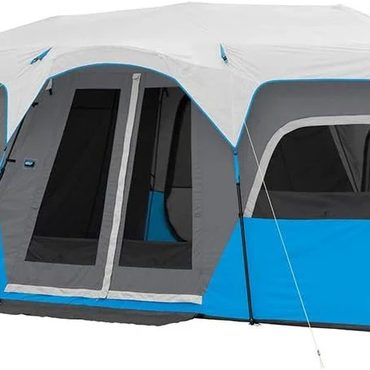 Limited Pure Value Instant Cabin Tents with LED Lights 12 Person Family Pop Up Tent for Camping Improved