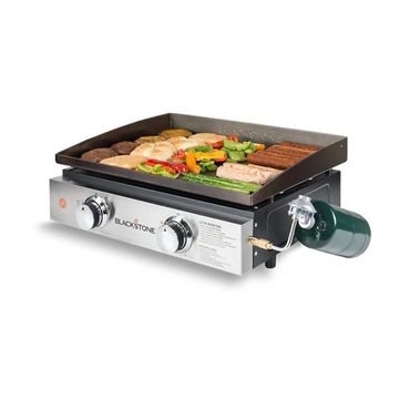 2026 Upgraded Pure Value Blackstone 22” Tabletop Griddle – 2 Adjustable Burners Sound