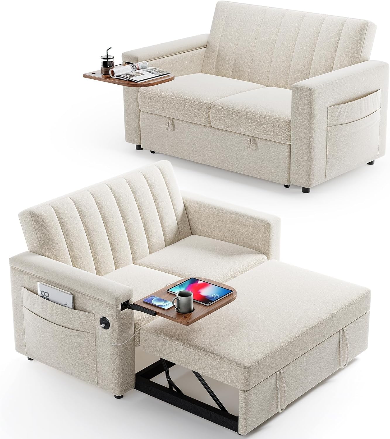 Annual Basic Line Sofa Bed 3-in-1 Convertible Sleeper Sofa Enhanced