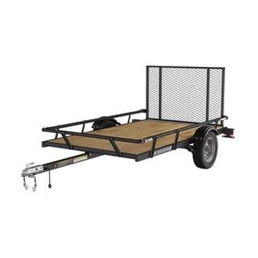 Limited Pure Value 5 ft. x 8 ft. Wood Floor Utility Trailer w Sliding Rail System Fine