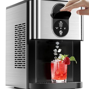 Revolutionary Prime Select Antarctic Star Nugget Ice Maker Countertop 44Lbs/24H Stainless Steel Black Distinctive