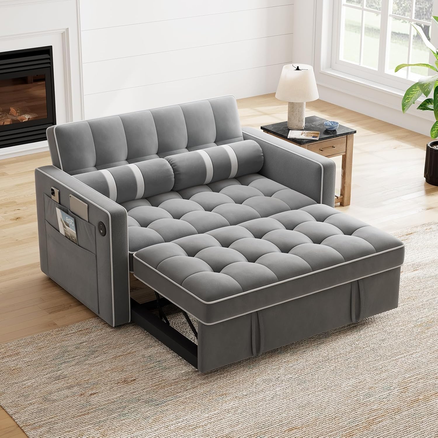 Annual Basic Line Sofa Bed 3-in-1 Convertible Sleeper Sofa Enhanced