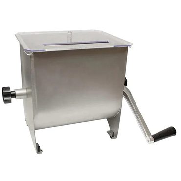 In Season True Basics Manual Meat Mixer – 20 lb Sausage Mixer Machine with Lid, Ideal for Ground Beef Processing Sound