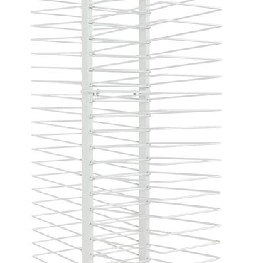 Limited Pure Value 50-Shelf Paint Drying Rack with Wheels, 25lbs/Shelf, Orange/White Sensible