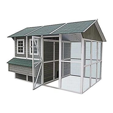 Durable Clear Choice My Backyard Farm DDP-1553 Extreme Chicken Barn Coop Walk-In Holds 24 Birds Improved