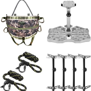 Durable Simple Goods UIIHUNT Tree Saddle Hunting Kit, Platform, Saddle, Climbing Gear Improved