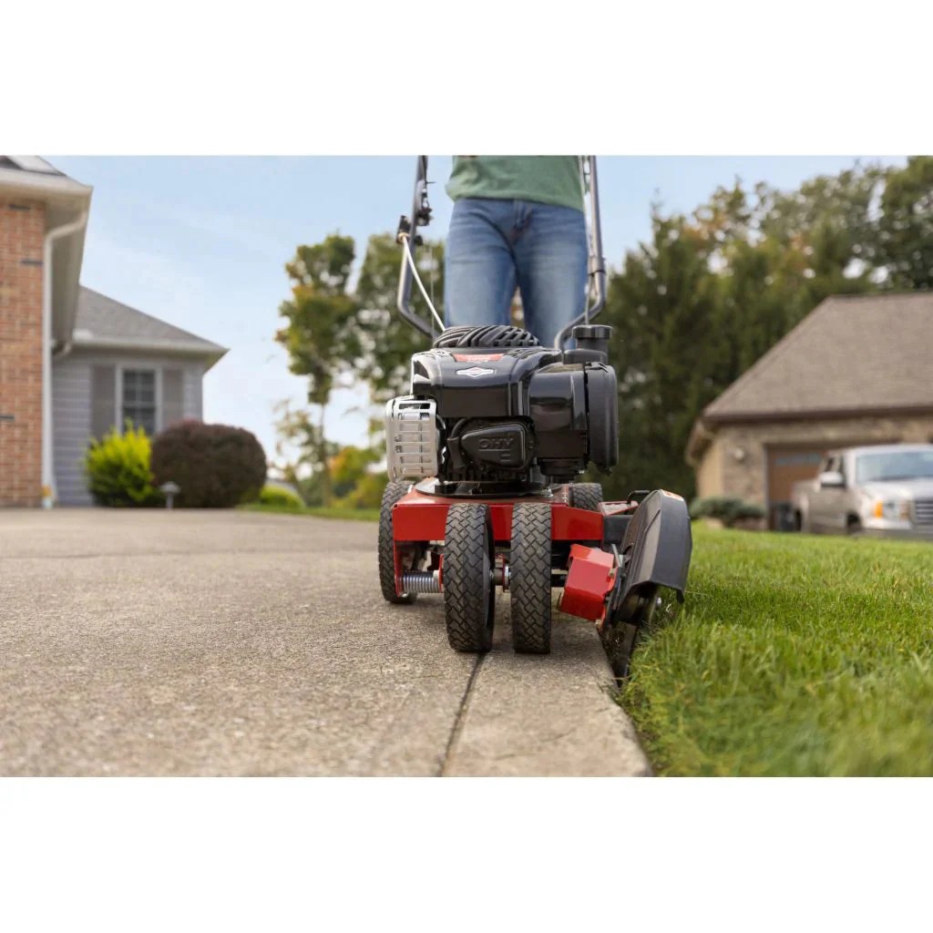 Limited Pure Value Troy-Bilt TBE550 Driveway Edger, 140cc Briggs & Stratton Engine, 9′′ Triple-Edge Blade, 3 Bevel Positions Everyday