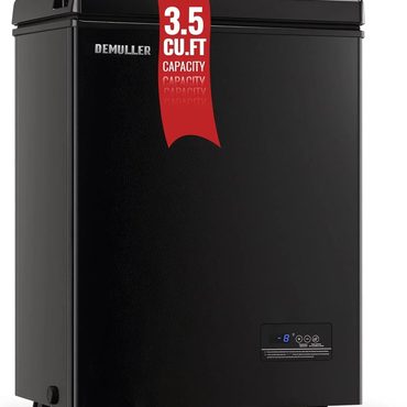 Limited Basic Line Chest Freezer 5.0 Cu.Ft Deep Freezer 2 Removable Stainless Steel Basket Black Distinctive