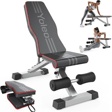 In Stock Everyday Co Yoleo Adjustable Weight Bench for Full Body Workout, Foldable Bench Press Bench Modern