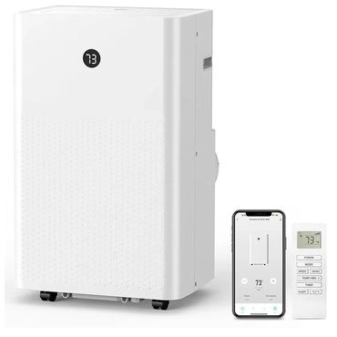 In Season Smart Pick 14,000 BTU Portable Air Conditioner Auto Swing 3 Fan Speeds with Remote Control Universal