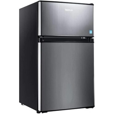 In Stock Simple Goods Mini Fridge with Freezer, 3.1 Cu.Ft Small Refrigerator, Compact Refrigerator with LED Light Fine