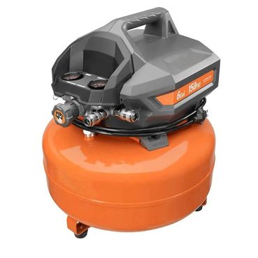 In Stock Smart Pick 6 Gal. Portable Electric Pancake Air Compressor OF60150HB Sensible