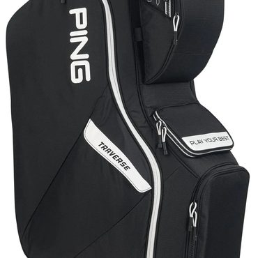 Brand New Clear Choice Ping Traverse Cart Bag - Black White Value