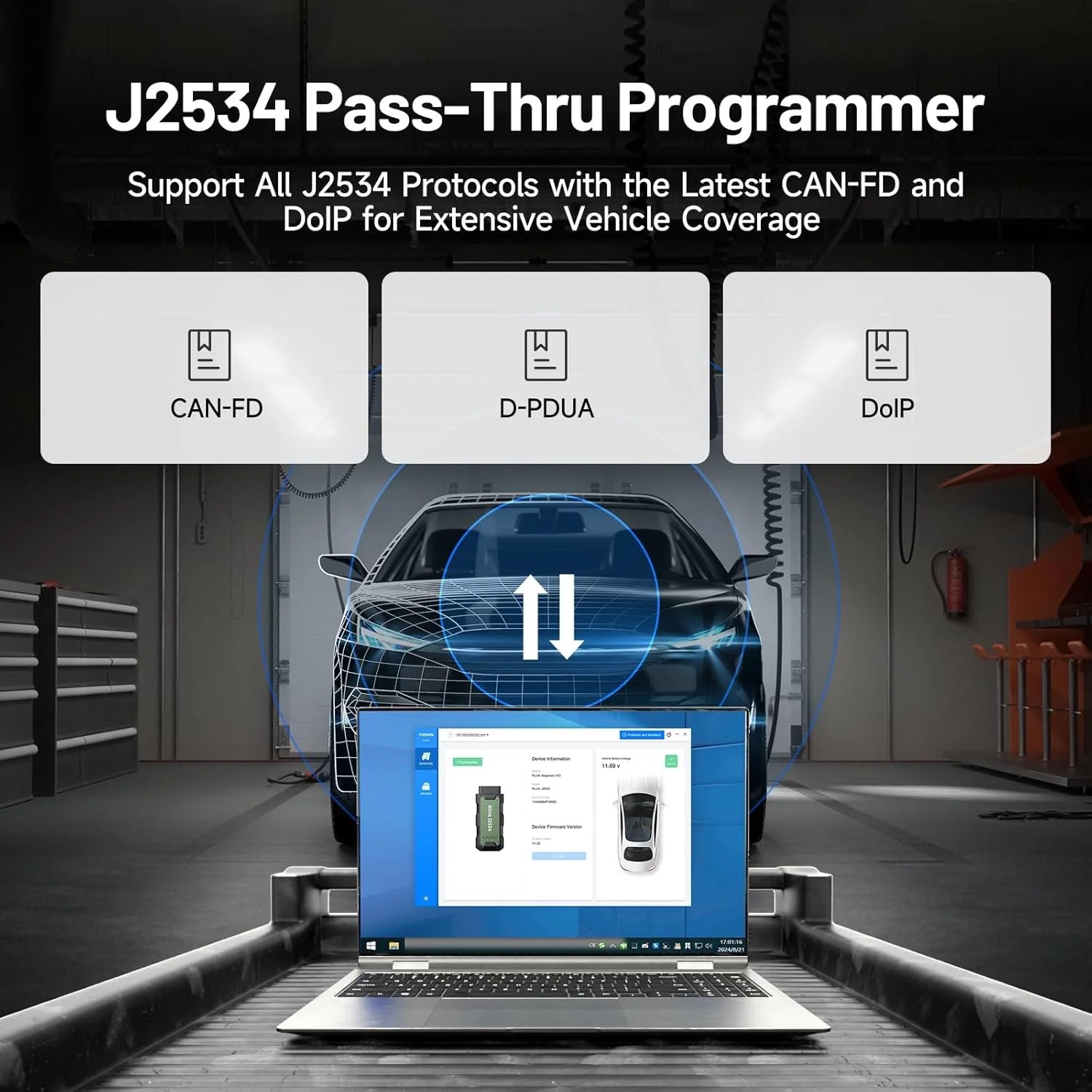 Essential Basic Line TOPDON RLink J2534 Pass-Thru Programmer, OEM Diagnostic Tool Value