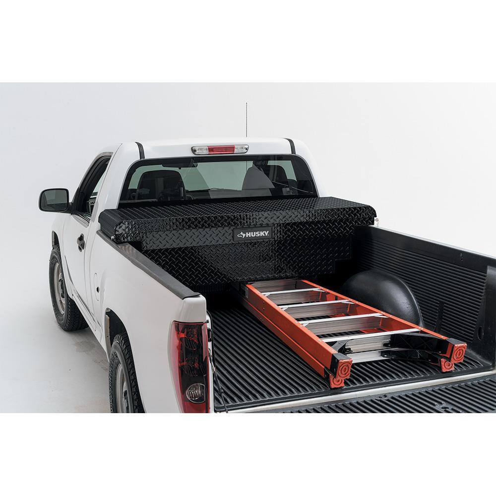 Revolutionary Pure Value 61.86 Matte Black Aluminum Low Profile Truck Tool Box for Mid-Size Trucks Universal