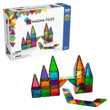 Limited Smart Pick MAGNA TILES Classic 100 Piece Magnetic Construction Set, The ORIGINAL Magnetic Building Brand Fine