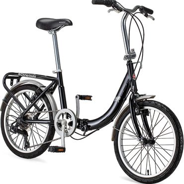 2026 Upgraded Open Market Schwinn Loop Adult Folding Bike for Men and Women, 20-inch Wheels, 7-Speed Drivetrain Practical