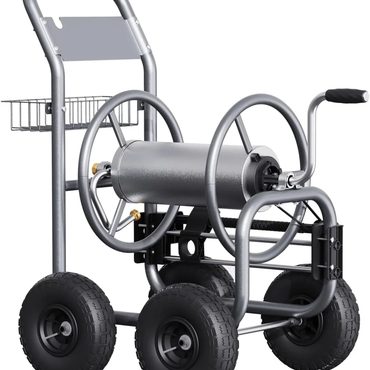 Limited Standard Goods Hose Reel Cart Wheels Heavy Duty Industrial 250-Feet 5/8" Hose Capacity Extra Large Fine
