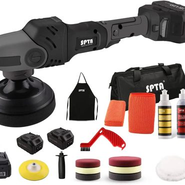 Limited True Basics 18V Cordless Car Polisher, 15mm Orbit 2000-4800 OPM, 7 Variable Speed, Black Universal