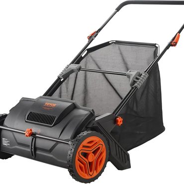 Genuine Clear Choice VEVOR Push Lawn Sweeper, 26 Inch Leaf & Grass Collector, Strong Rubber Wheels Practical