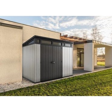 In Season True Basics Artisan 9 ft. W x 7.5 ft. D Plastic Storage Shed Sensible