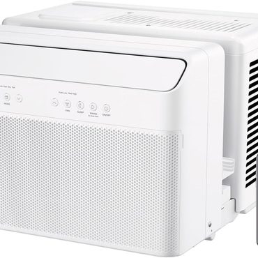 Limited Standard Goods Midea 12,000 BTU U-Shaped Smart Inverter Window Air Conditioner–Cools up to 550 Sq. Ft. Modern