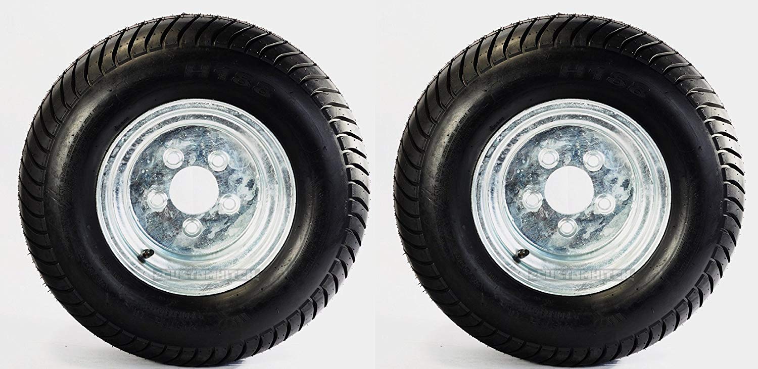 Limited Pure Value 2-Pack Trailer Tire On Rim 20.5X8-10 205/65-10 20.5X8.0-10 5 Lug E Galvanized Functional